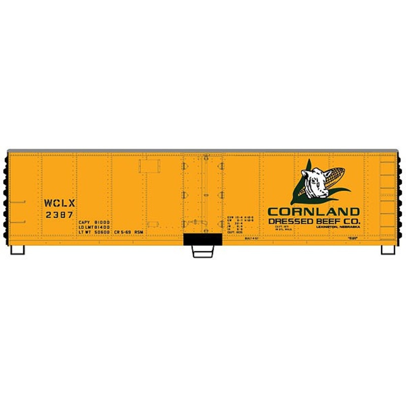 40′ Steel Reefer kit Wilson Car Lines Cornland #2387