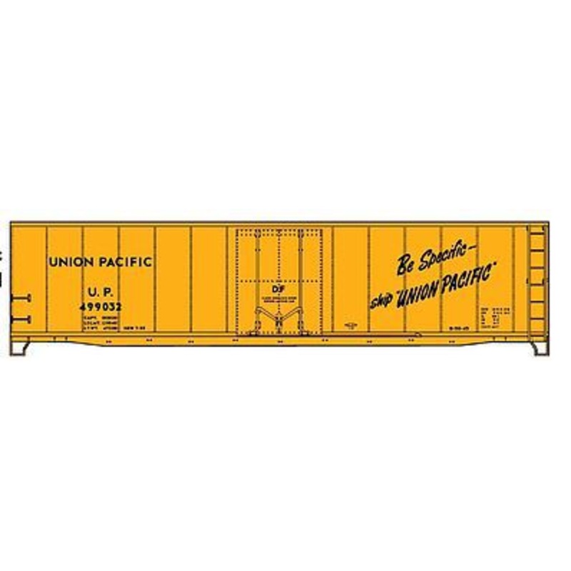 50′ AAR Plug Door Riveted Boxcar Kit Union Pacific