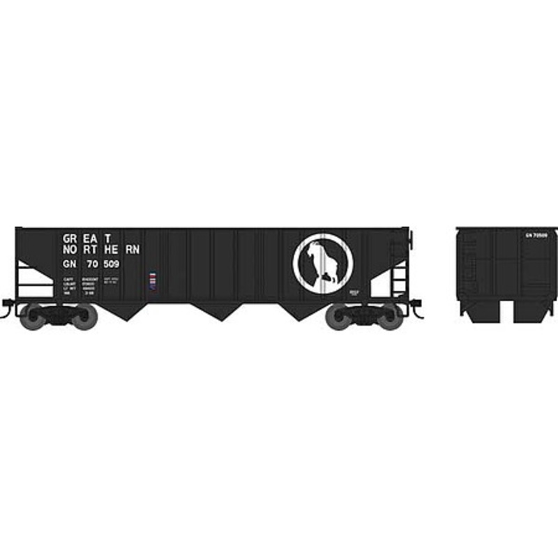70 ton 14 panel 3-bay Hopper Great Northern #70522