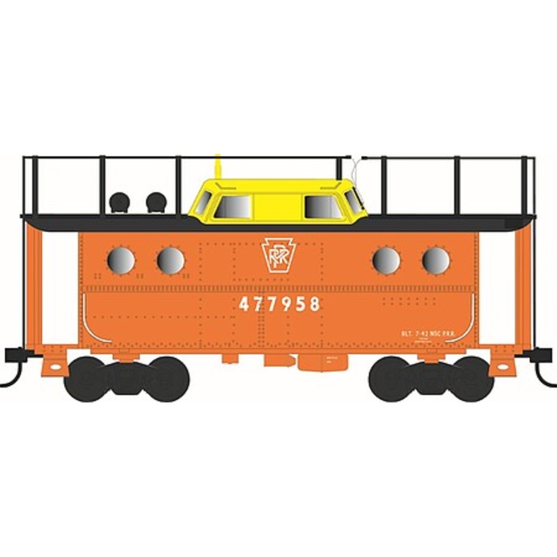 HO N-5C Caboose PRR #477958/org w/Trainphone Rpkd 11-65