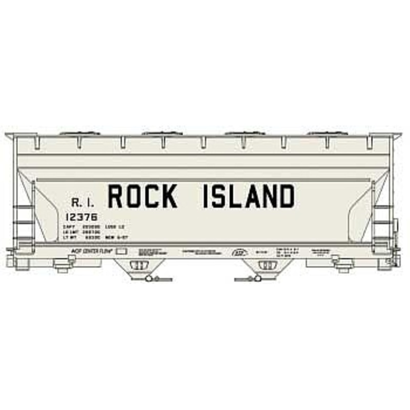 Midwest 2-Bay ACF Covered Hopper Rock Island
