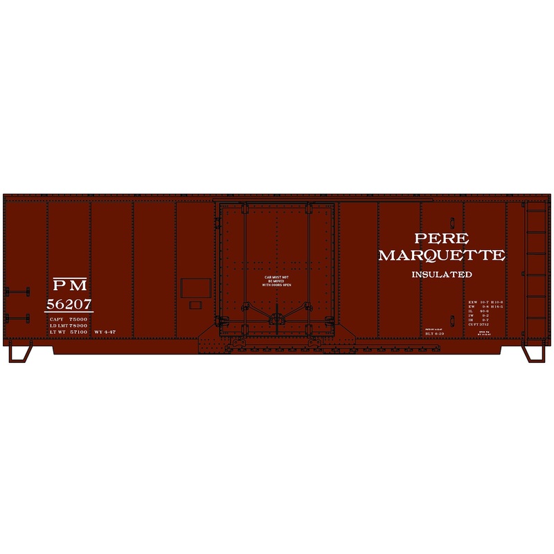 Plug Door 40′ Steel Boxcar Pere Marquette