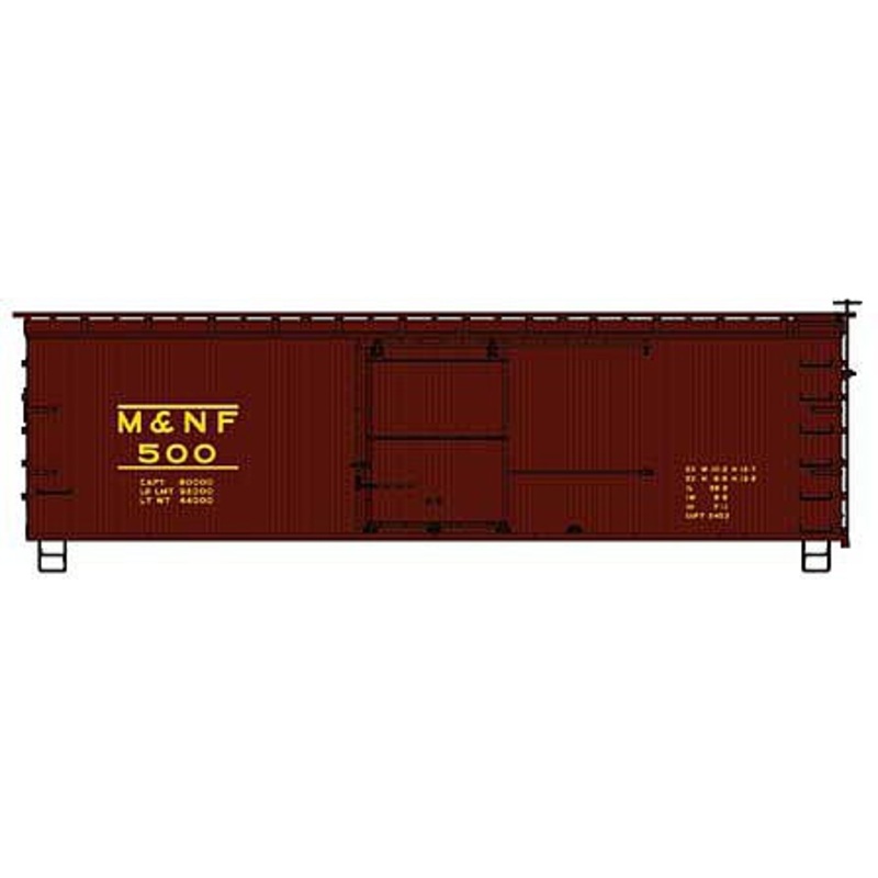 36′ Double Sheathed Wood Boxcar M&NF #500