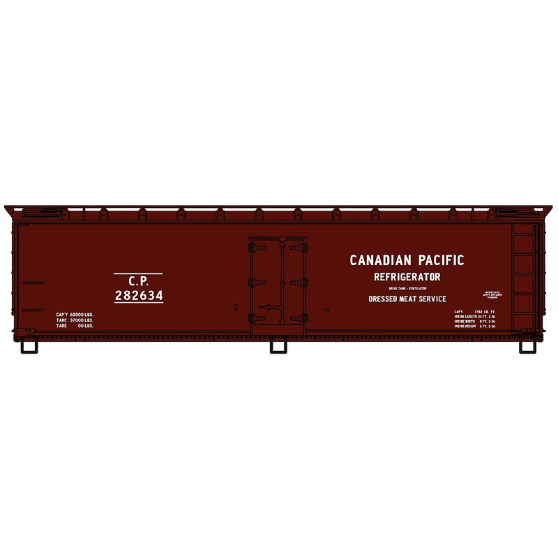 40′ Wood Reefer kit (Early) Canadian Pacific #282634