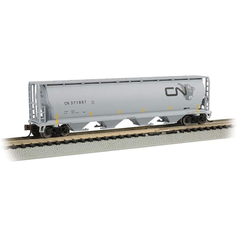 Cylindrical 4-Bay Grain Hopper Canadian National