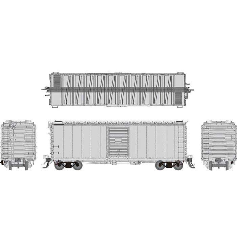 GN 40′ Boxcar Undecorated Early IDNE