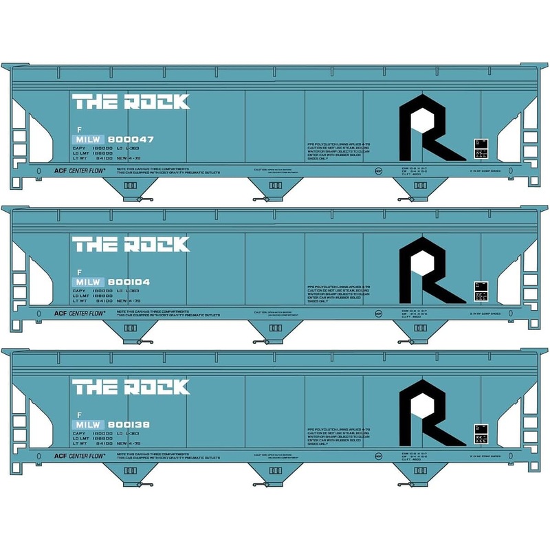 3-Bay ACF Covered Hopper kits Rock Island (3)