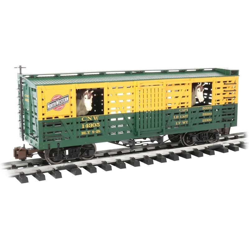 Animated Stock Car with Horses – Ready to Run