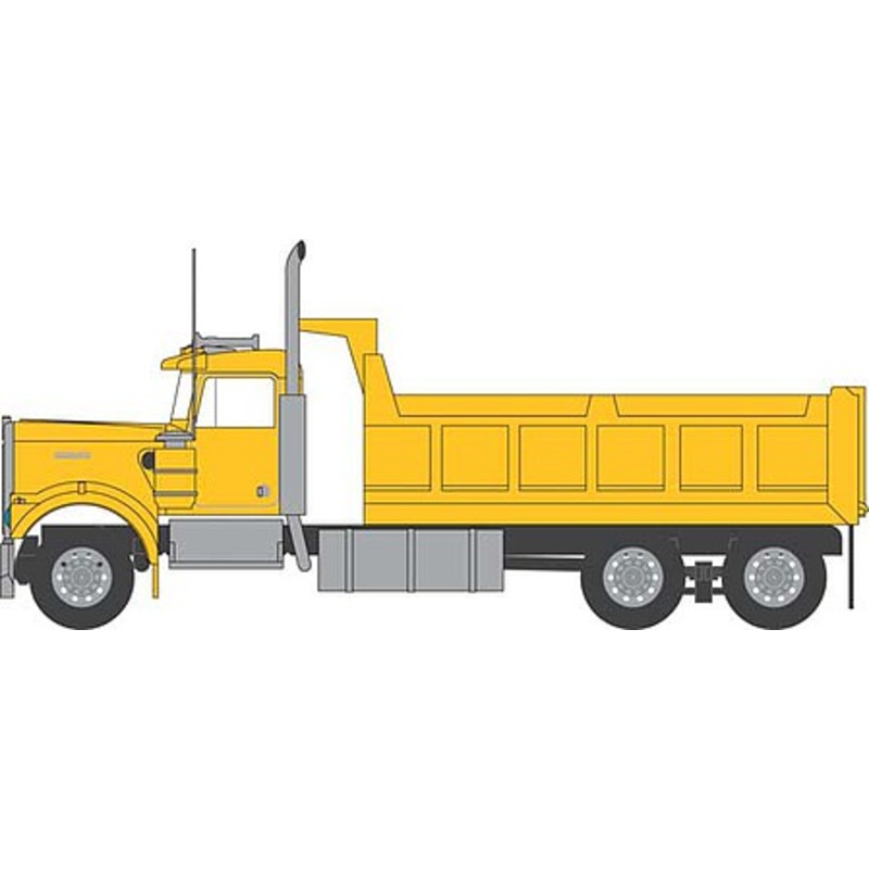 N Kenworth W900 Dump Truck Yel