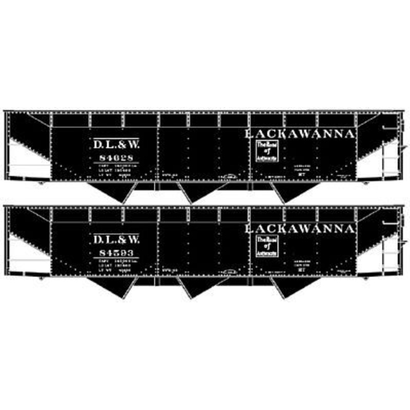 70-Ton Offset-Side 3-Bay Hopper 2-Pack Kit D,L&W