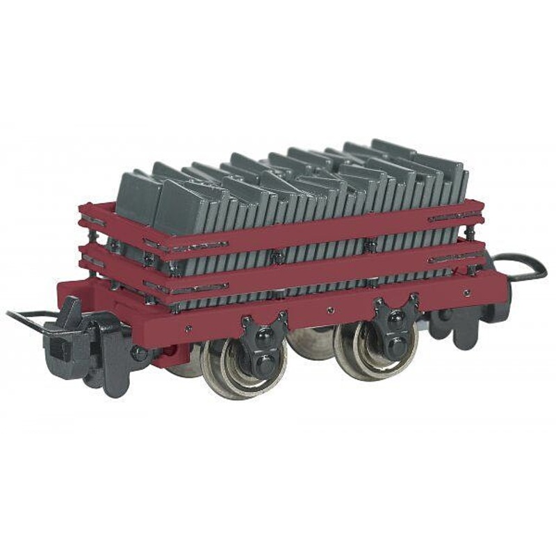 HO TTT Narrow Gauge Red Slate Wagon w/Load