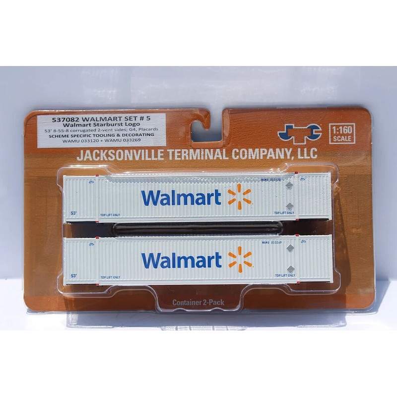 N Walmart Star Burst Loco #5 53′ High Cube Container