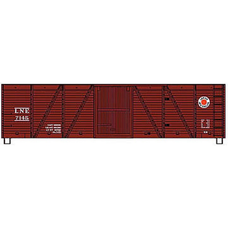 40′ 6-Panel Wood Boxcar Lehigh & New England