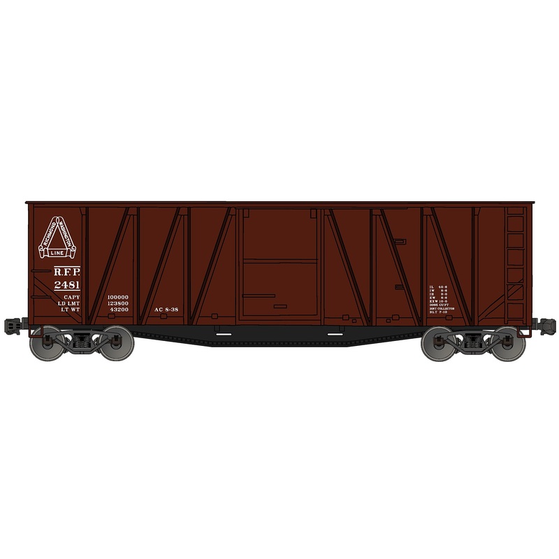 40′ Wood Boxcar Metal Ends RF&P