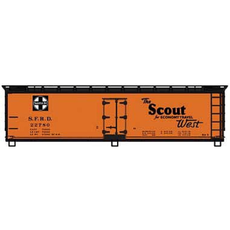 40′ Wood Reefer kit Santa Fe The Scout #22780