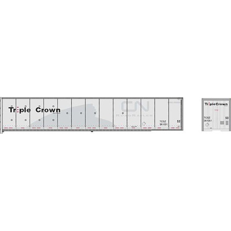 50′ Roadrailer x-CN Triple Crown Medium Logo #361101