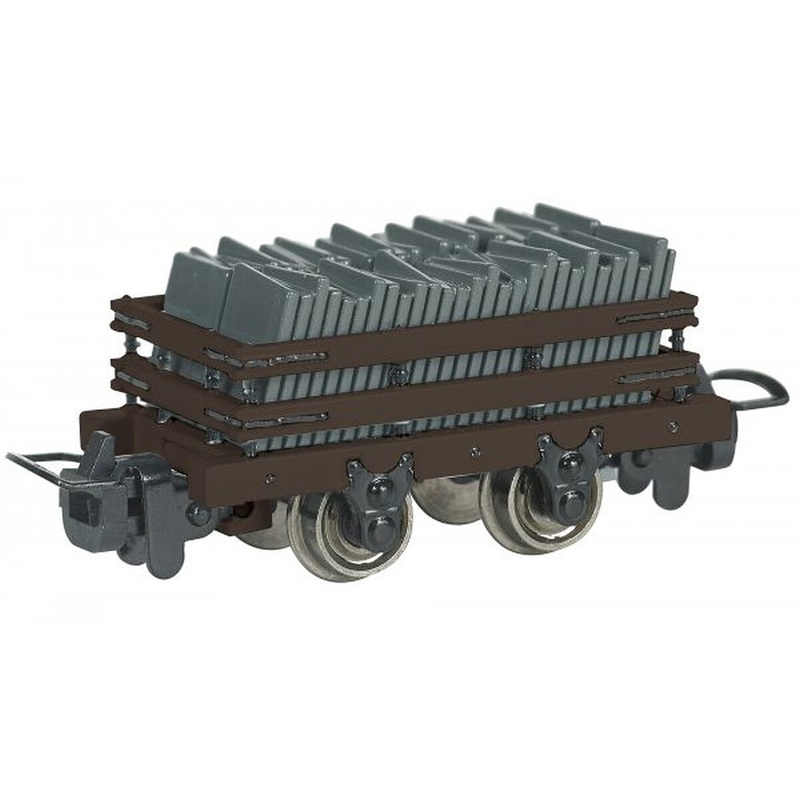 HO TTT Narrow Gauge Brown Slate Wagon w/Load