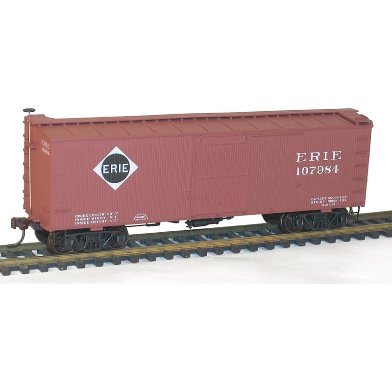 36′ Double Sheathed Wood Boxcar Erie #107984