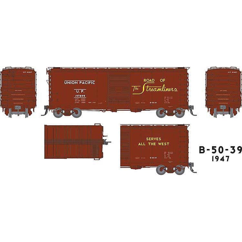 40′ B-50-39 Boxcar Union Pacific Set #1