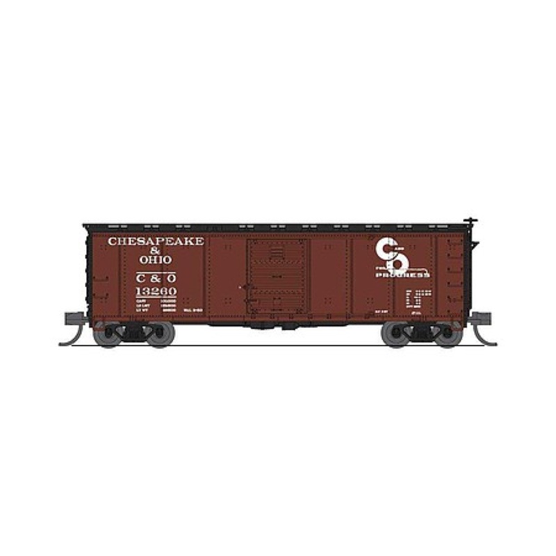 40′ Steel Boxcar 2 pack Chesapeake & Ohio