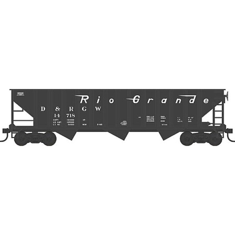 70-Ton 12-Panel 3-Bay Hopper D&RGW #14692