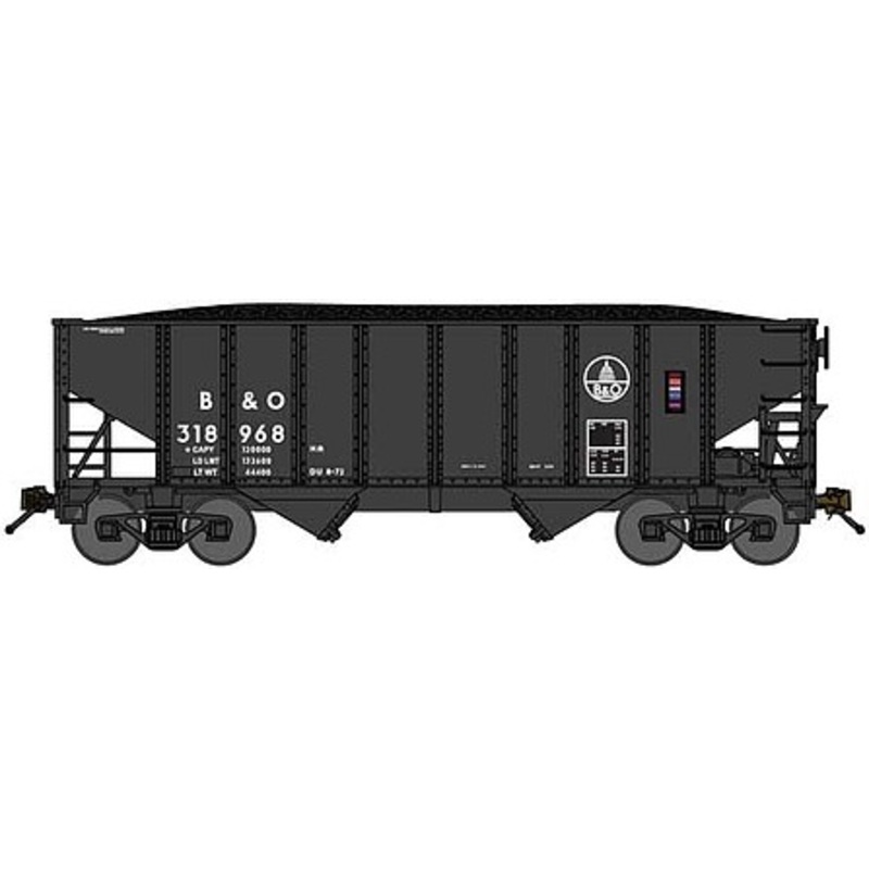 8-Panel 2-Bay Open Hopper Baltimore & Ohio #318083