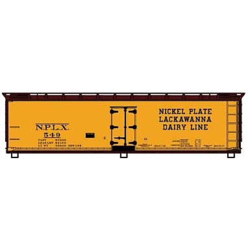 HO 40′ Wood Reefer NKP Dairy Line Single