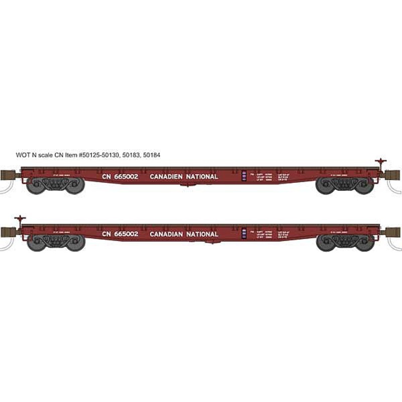 N 53’6’GP Flatcar CN 665002