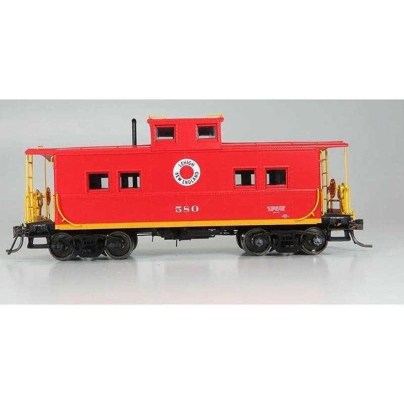 Northeastern-Style Steel Caboose LNE #580