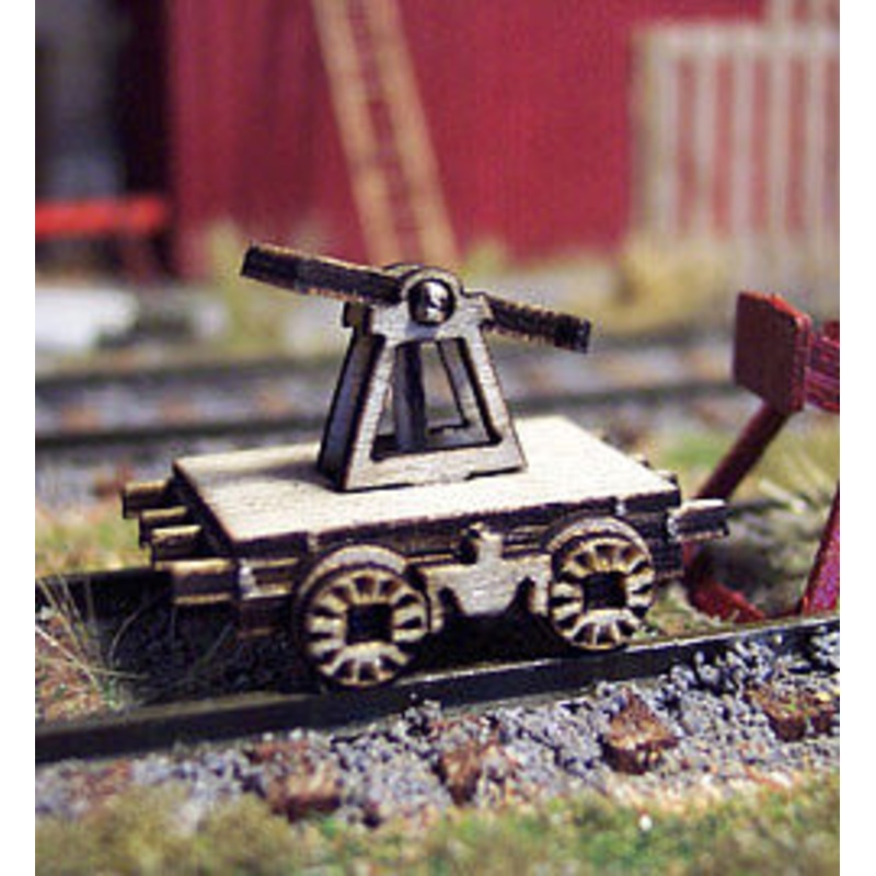 Railroad Hand Car static 2 pack (Wooden Kit)