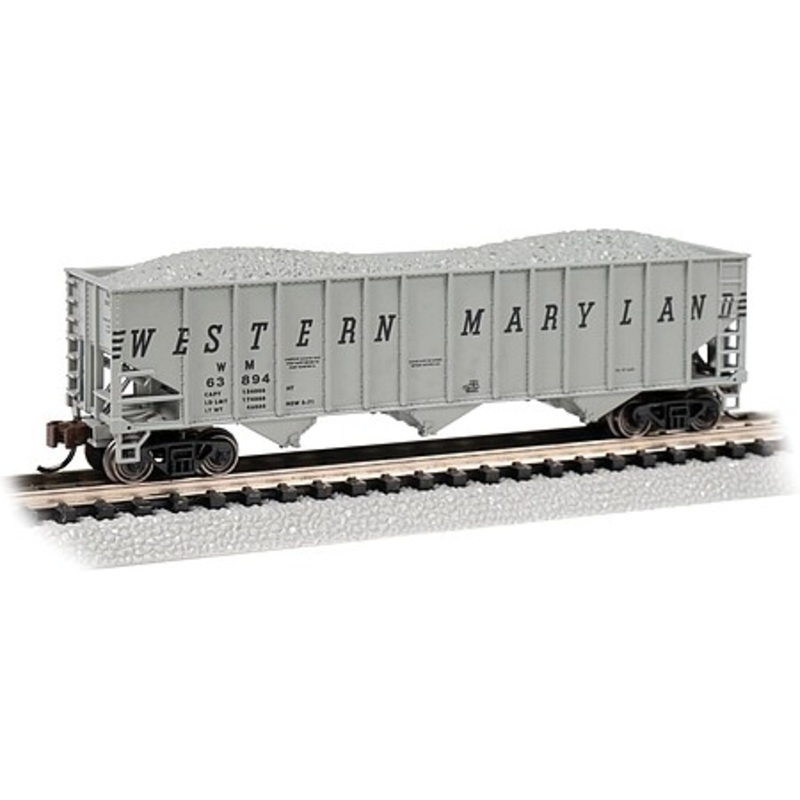 100 ton 3100 ton 3-bay Hopper Western Maryland #63894