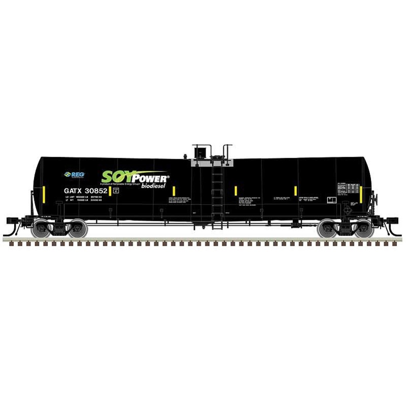 25,500 Gallon Tank Car Soy Power GATX #30831