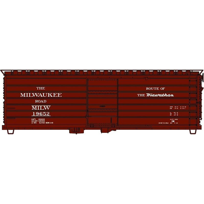 40′ Steel Single Door Rib Side Boxcar Kit Hiawathas