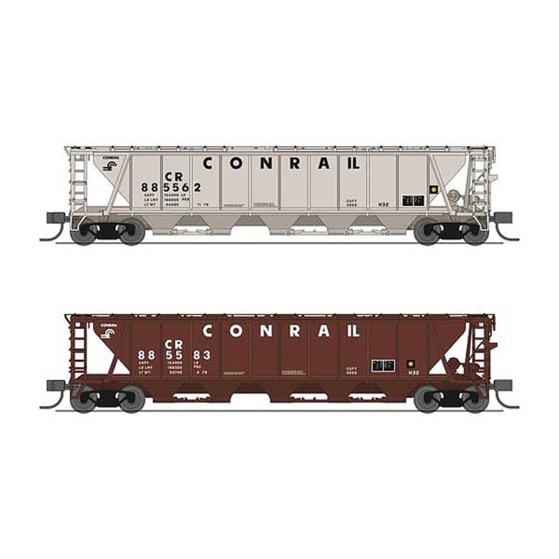 H32 Covered Hopper Conrail variety pack