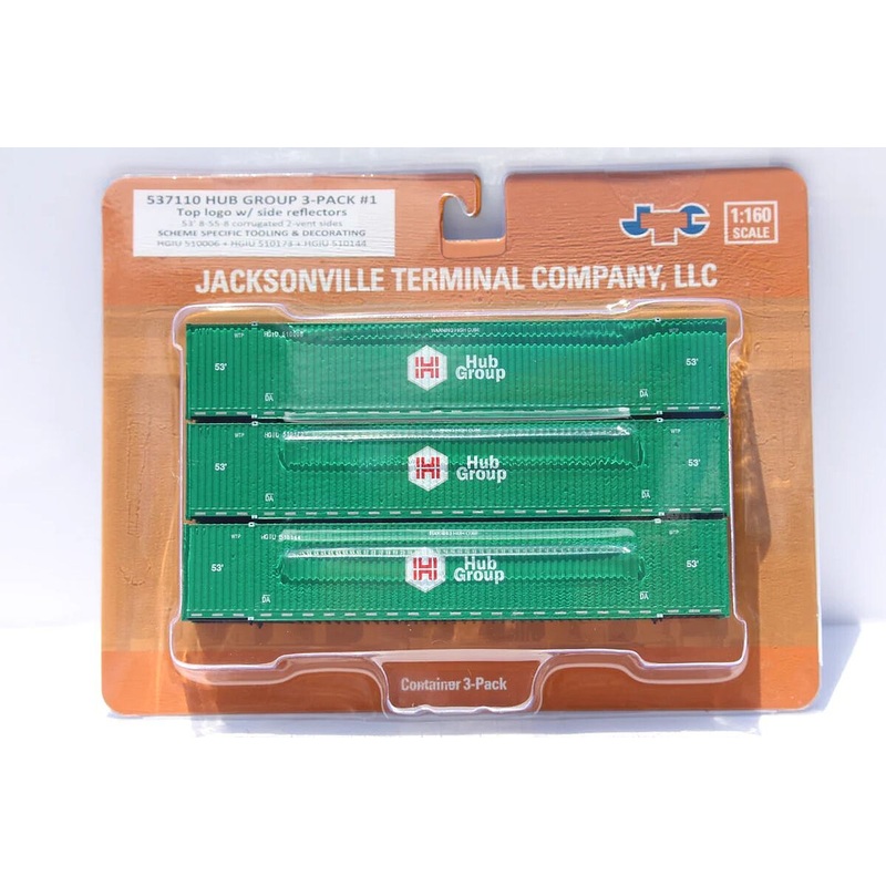 N HUB Group w/Top Logo #1 53′ High Cube Container 3pk