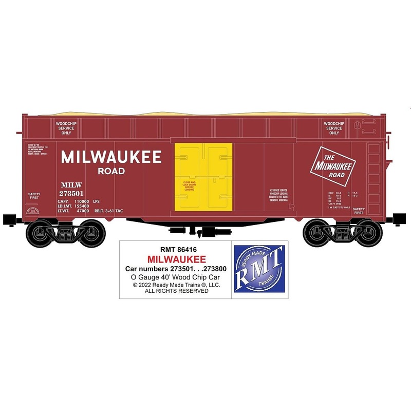 O Woodchip Car Milw.Rd.