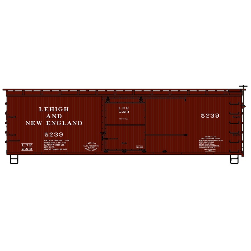36′ Double Sheathed Wood Boxcar L&NE #5239