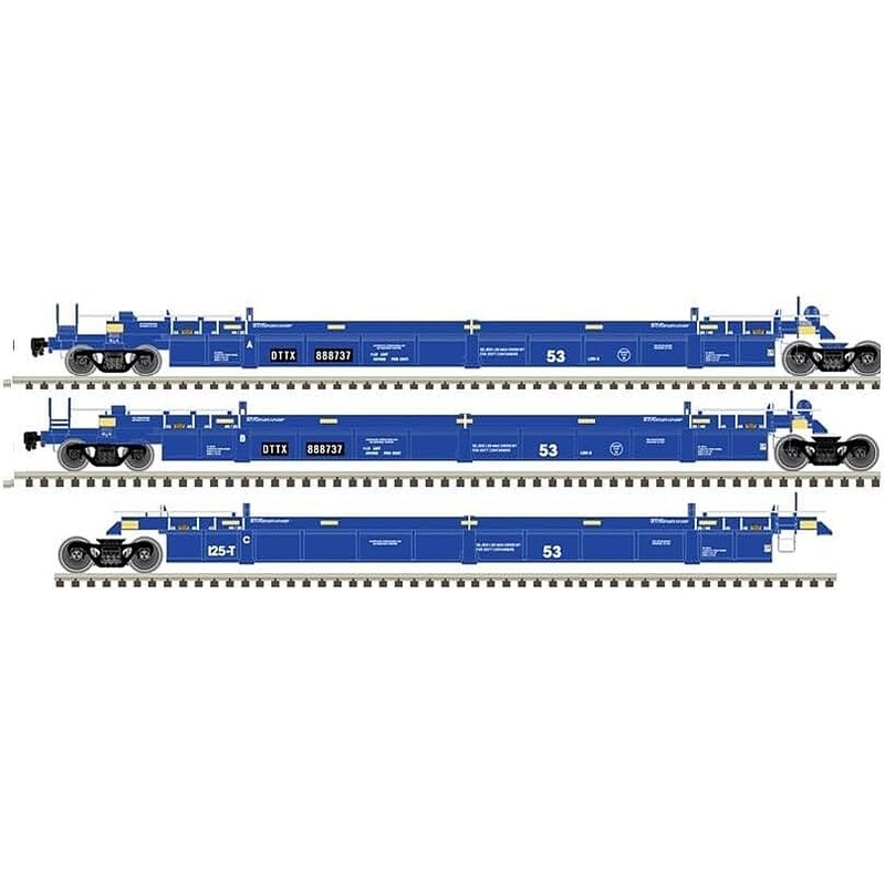 53′ Articulated Well Car TTX #888737 (3)