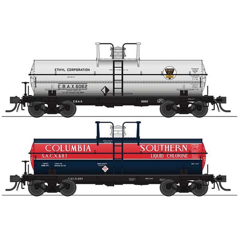 6,000 gallon Tank Car Variety Set E 2 pack