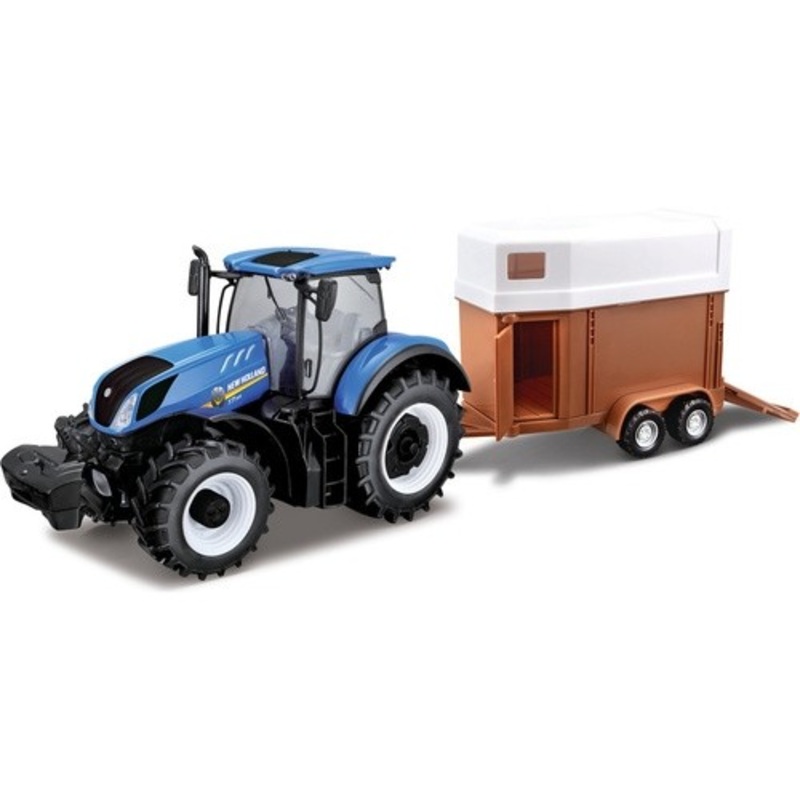 1:32 New Holland+Horse Trailer