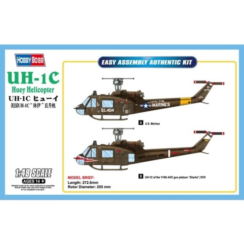 1:48 UH-1C Huey Helicopter