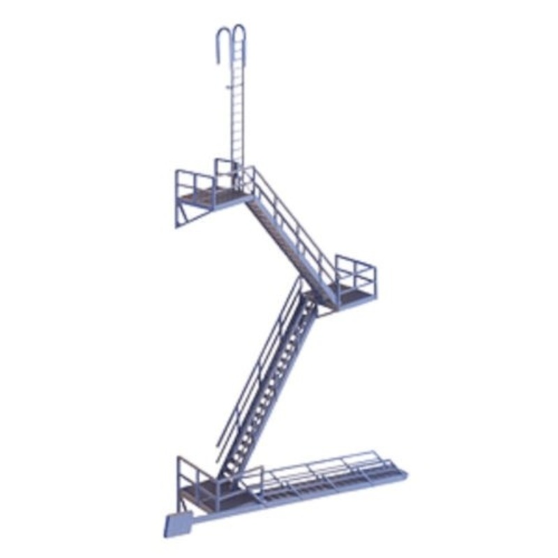 HO Modern Fire Escape