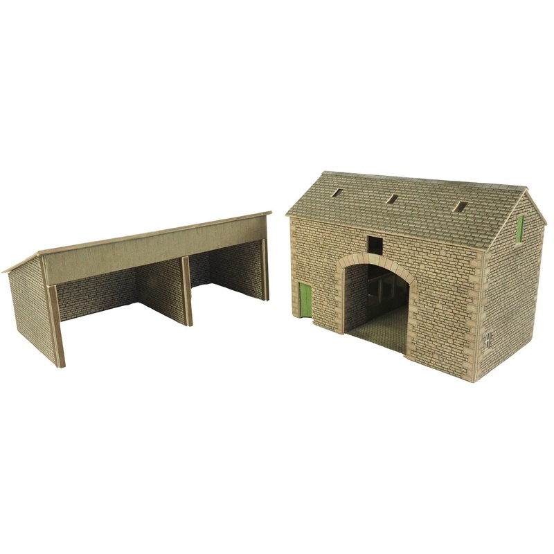 OO/HO Manor Farm Barn