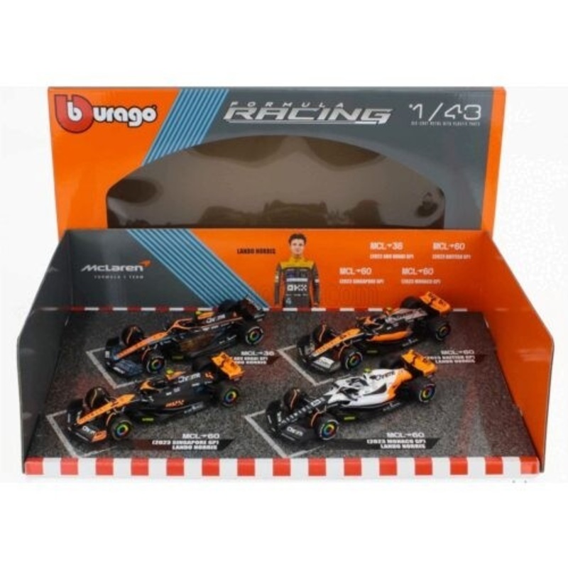 1:43 McLaren #4 Norris 4 Set