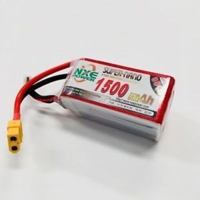 1500mAh 14.8v 4s 95C SC Lipo