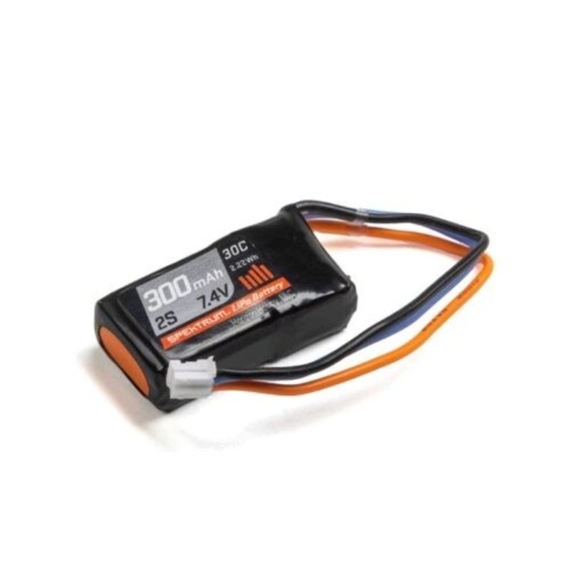 300mAh 2S 7.4 30C LiPo w/PH