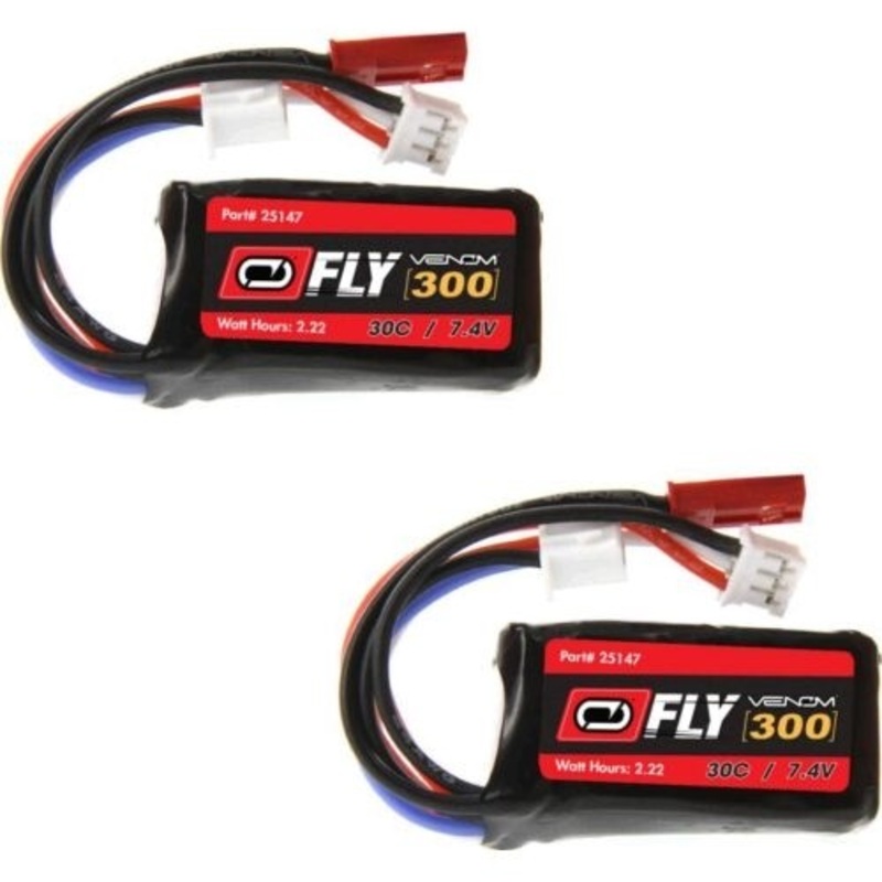 30C 300mah 7.4v LiPo (2)