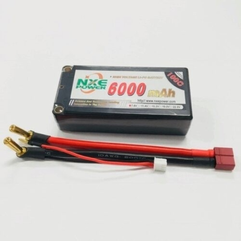 6000mAh 7.6v 100C Shorty HC