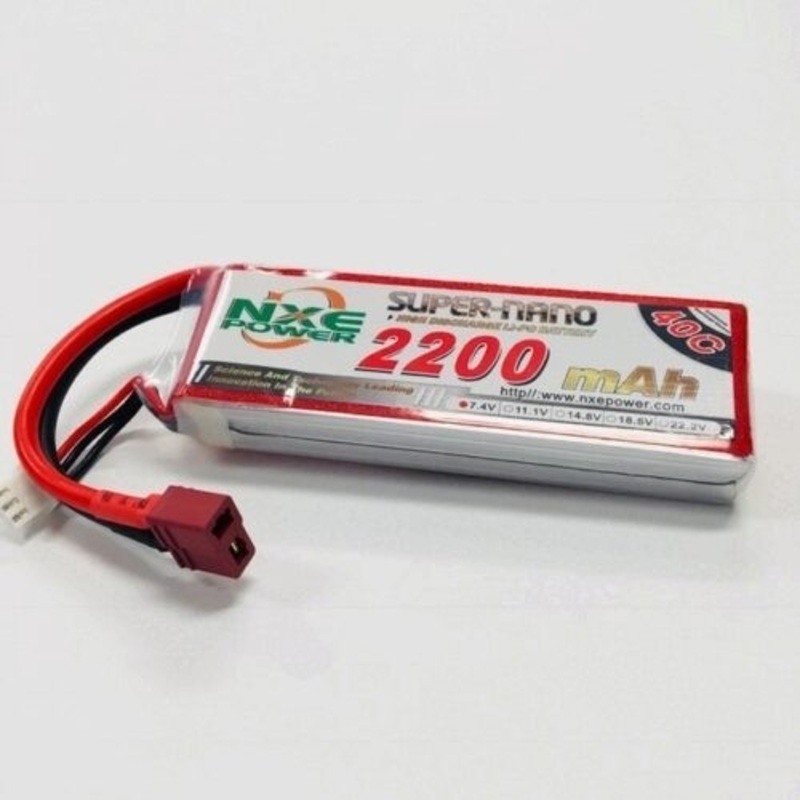 7.4v 2200mAh 40C S/C w/Deans
