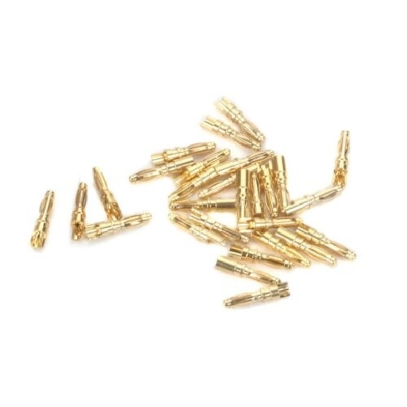 Gold Bullet Conn Male 2mm (30)